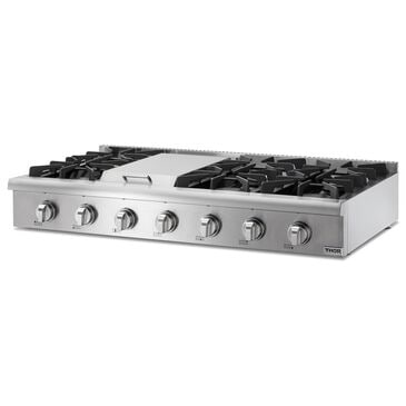 Thor Kitchen 48" Professional Liquid Propane Cooktop in Stainless Steel, , large