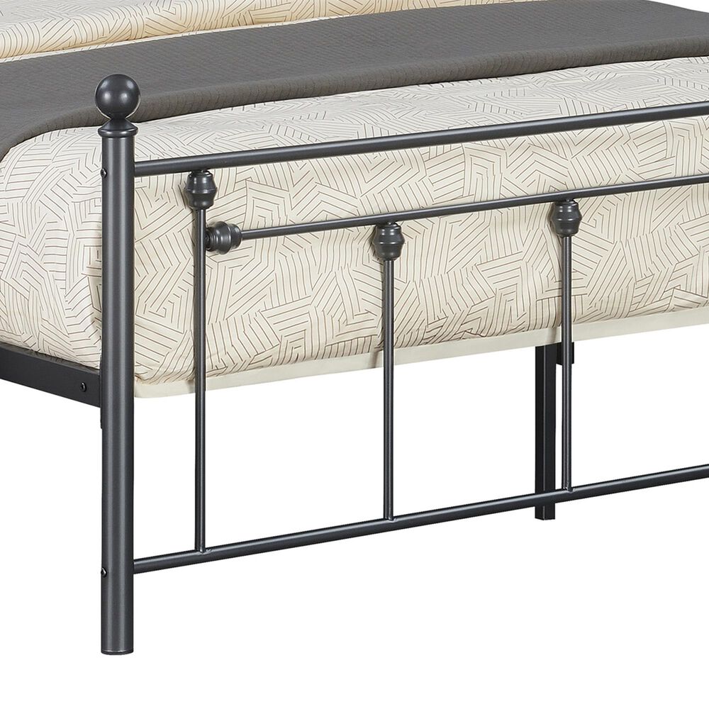 Pacific Landing Canon Queen Metal Platform Bed in Grey, , large