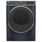 GE Appliances 7.8 Cu. Ft. Electric Dryer with Steam Cycle in Sapphire Blue, , large