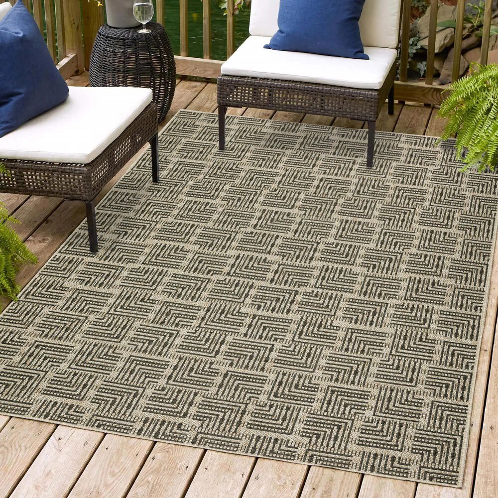 Dalyn Rug Company Bali BB10 8&#39; x 10&#39; Charcoal Indoor/Outdoor Area Rug, , large