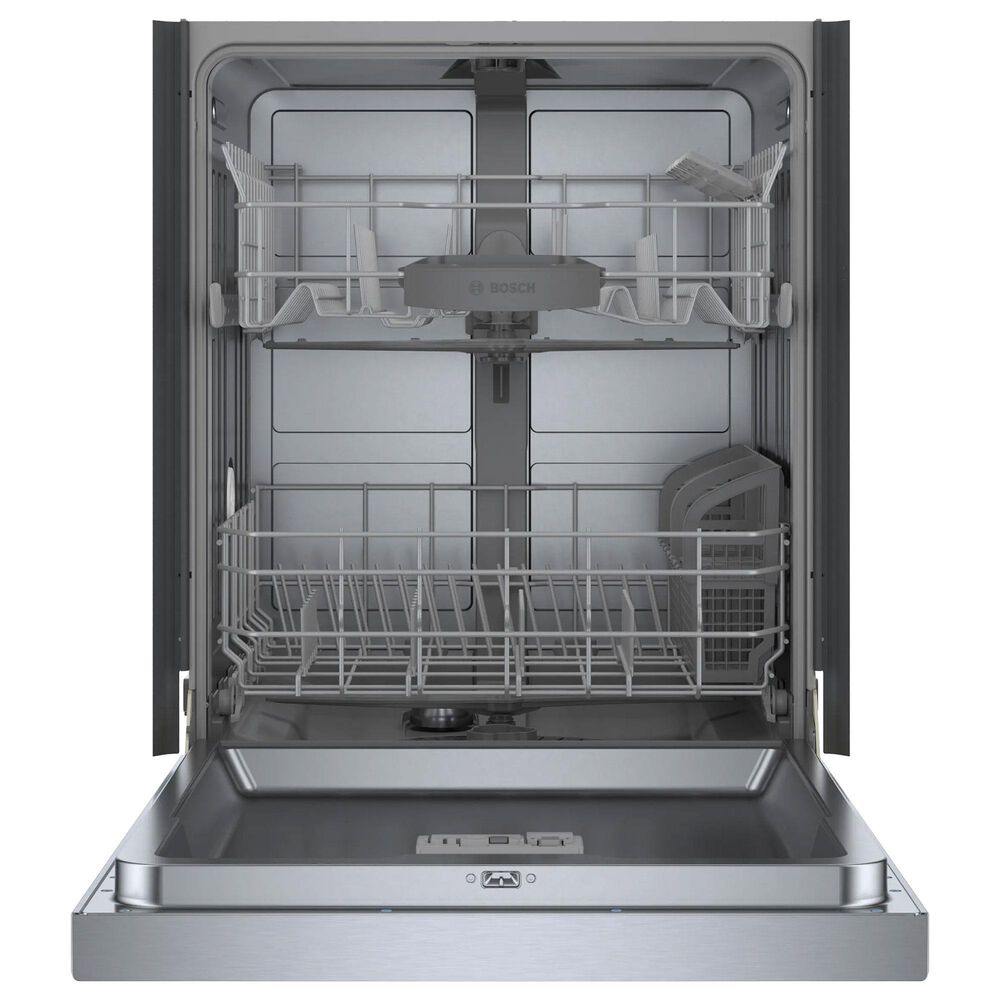 Bosch 100 Series 24&#39;&#39; Built-In Recessed Handle Dishwasher with Digital Control in Stainless Steel, , large