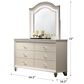 Furniture of America Allie 6-Drawer Dresser and Mirror in Pearl White, , large