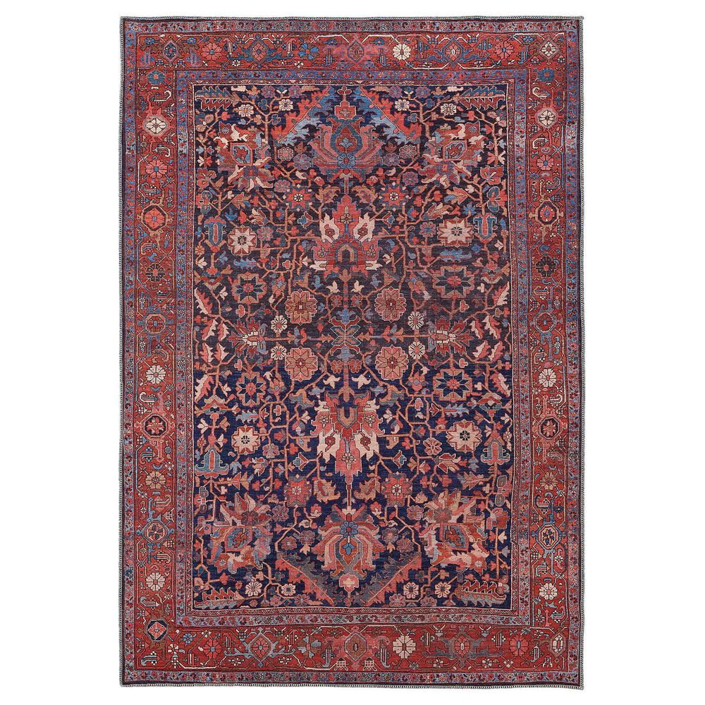 Feizy Rugs Rawlins 39HIF 3"11" x 6" Red and Navy Area Rug, , large