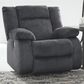 Signature Design by Ashley Burkner Power Rocker Recliner in Marine Velvet, , large