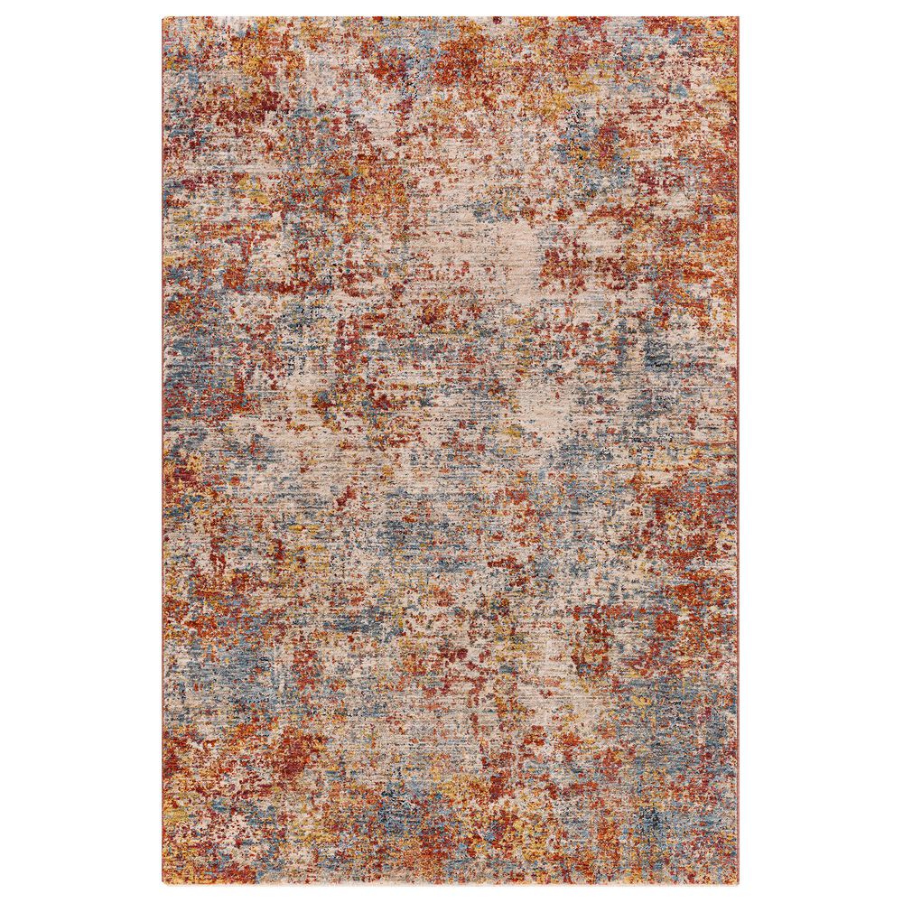 Surya Mirabel 2"7" x 4" Peach, Orange, Cream, Brown, Saffron and Denim Area Rug, , large