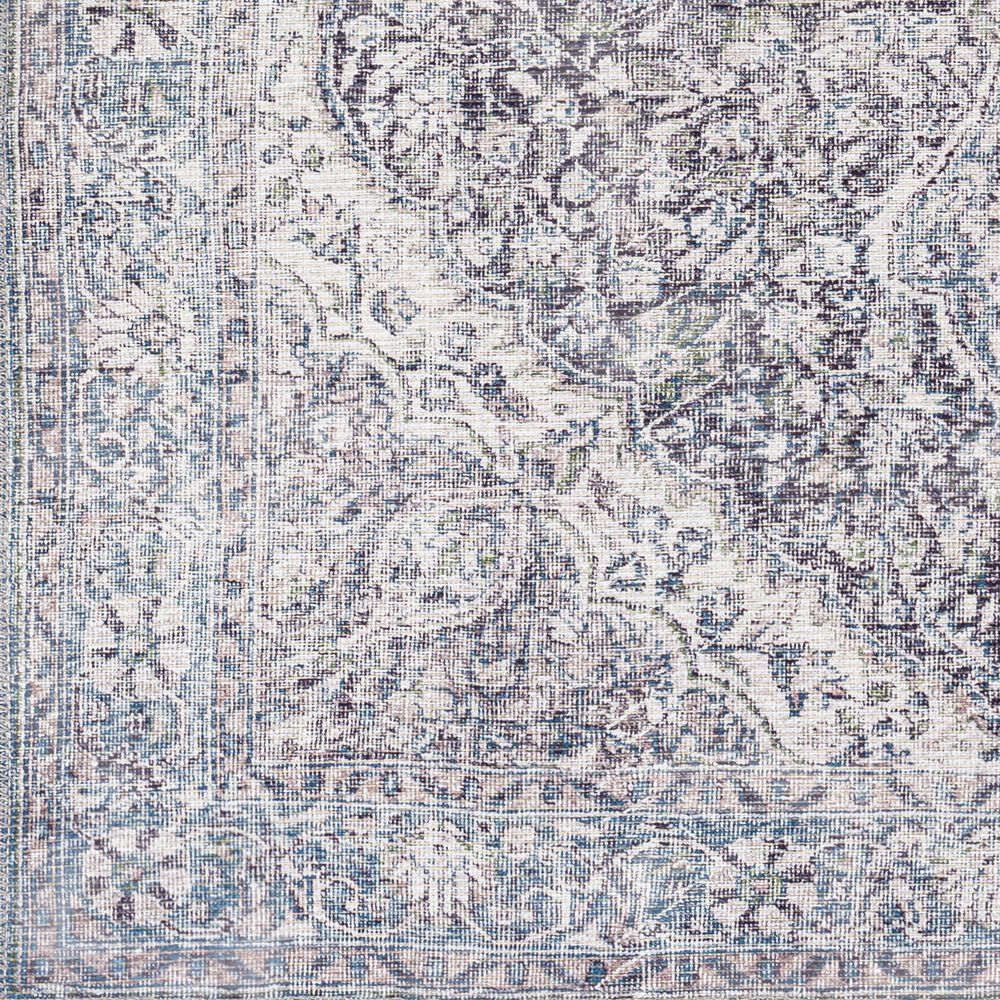 Surya Colin 2&#39;7&quot; x 10&#39; Light Blue, Medium Green, Gray, Charcoal, Tan and Cream Runner, , large