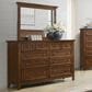 Hawthorne Furniture San Mateo 10-Drawer Dresser and Mirror in Tuscan, , large