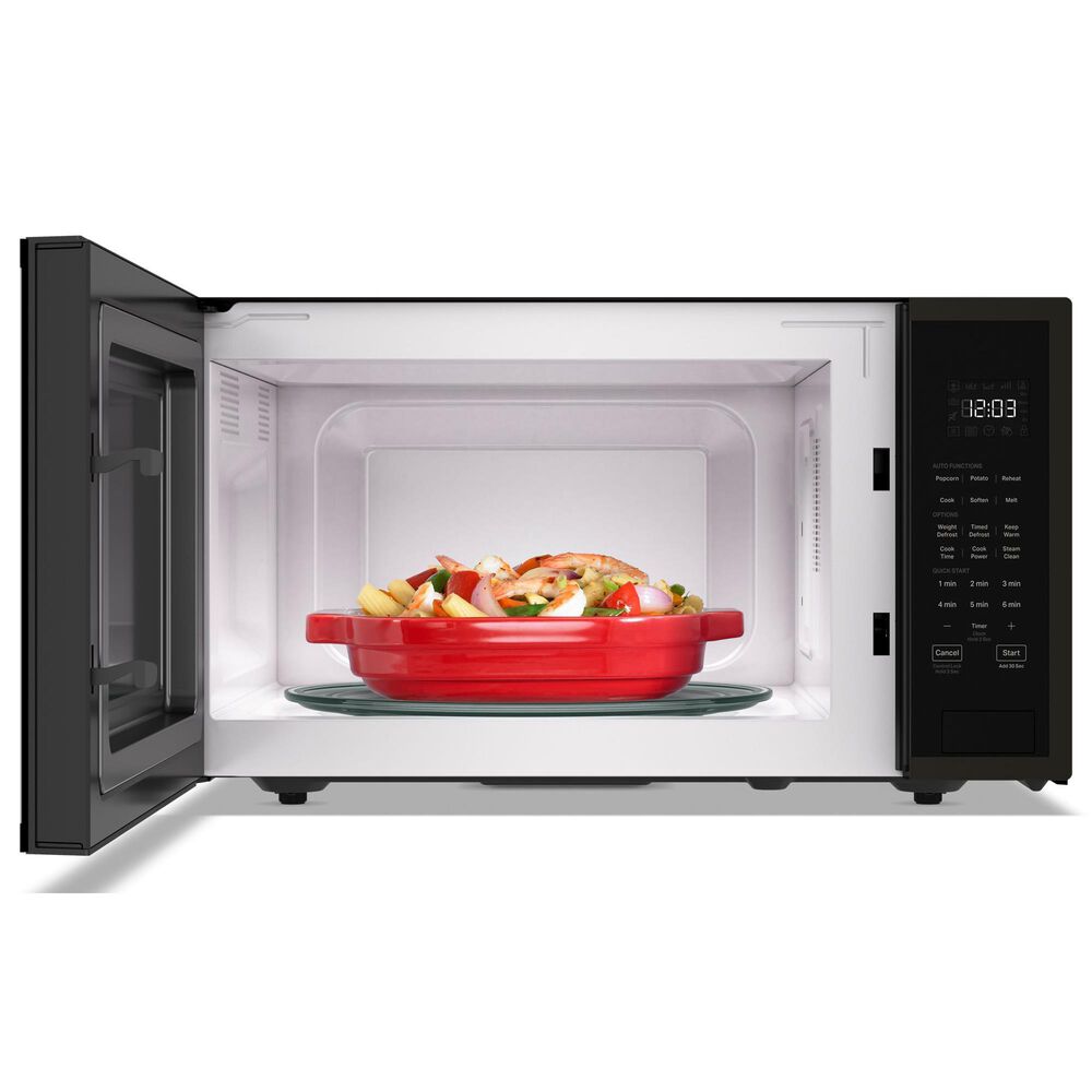 KitchenAid 1.6 Cu. Ft. Countertop Microwave in PrintShield Black Stainless Steel, , large
