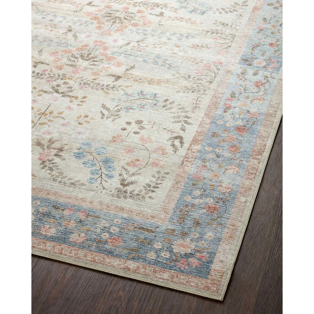 Rifle Paper Co. Palais 2&#39;3&quot; x 3&#39;9&quot; Light Blue Area Rug, , large