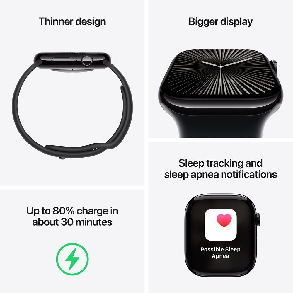 Apple Watch Series 10 GPS + Cellular 42mm Natural Titanium Case with Natural Milanese Loop &#40;Pre-Order&#41;, , large