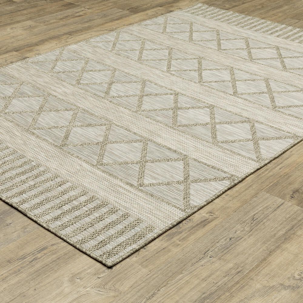 Oriental Weavers Tortuga TR11A 3&#39;3&quot; x 5&#39; Beige Area Rug, , large