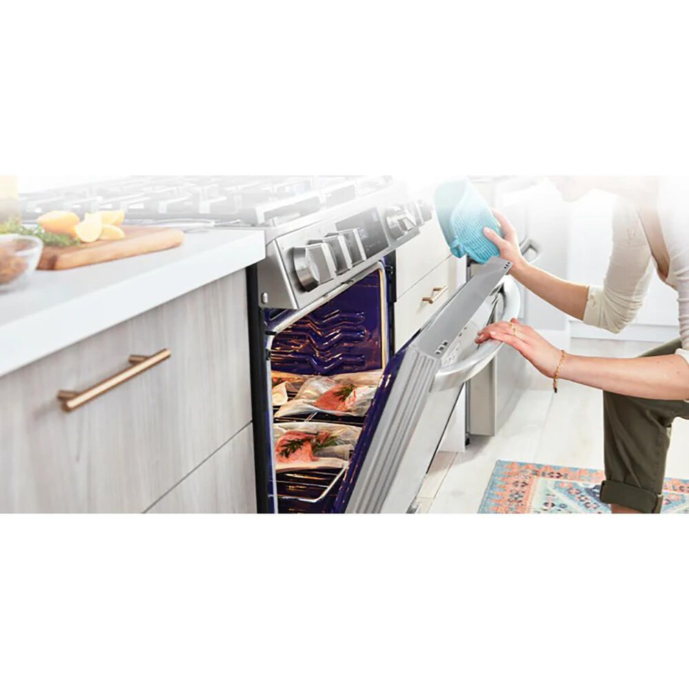 LG 6.3 Cu. Ft. Convection InstaView Dual Fuel Slide-In Range in Print Proof Stainless Steel, , large