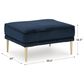 37B Macleary Ottoman in Navy Velvet, , large