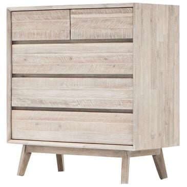 37B Gia 5 Drawer Chest in Gray Mix Distressed, , large