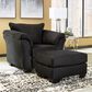 Signature Design by Ashley Darcy Standard Ottoman in Black, , large