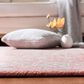 Safavieh Micro-Loop Oriental 11" x 15" Pink and Ivory Area Rug, , large