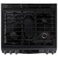 Samsung 6.0 Cu. Ft. Flex Duo Front Control Slide-in Gas Range with Smart Dial, Air Fry and Wi-Fi in Black Stainless Steel, , large