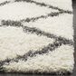 Safavieh Dallas Shag SGD257H-5 5"1" x 7"6" Ivory/Dark Grey Area Rug, , large