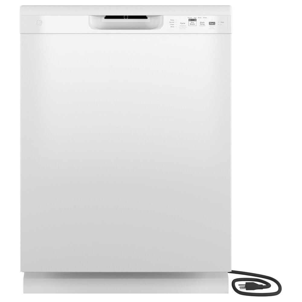 GE Appliances 24 " Built-In Dishwasher with Front Controls in White, , large