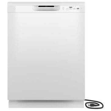 GE Appliances 24 " Built-In Dishwasher with Front Controls in White, , large