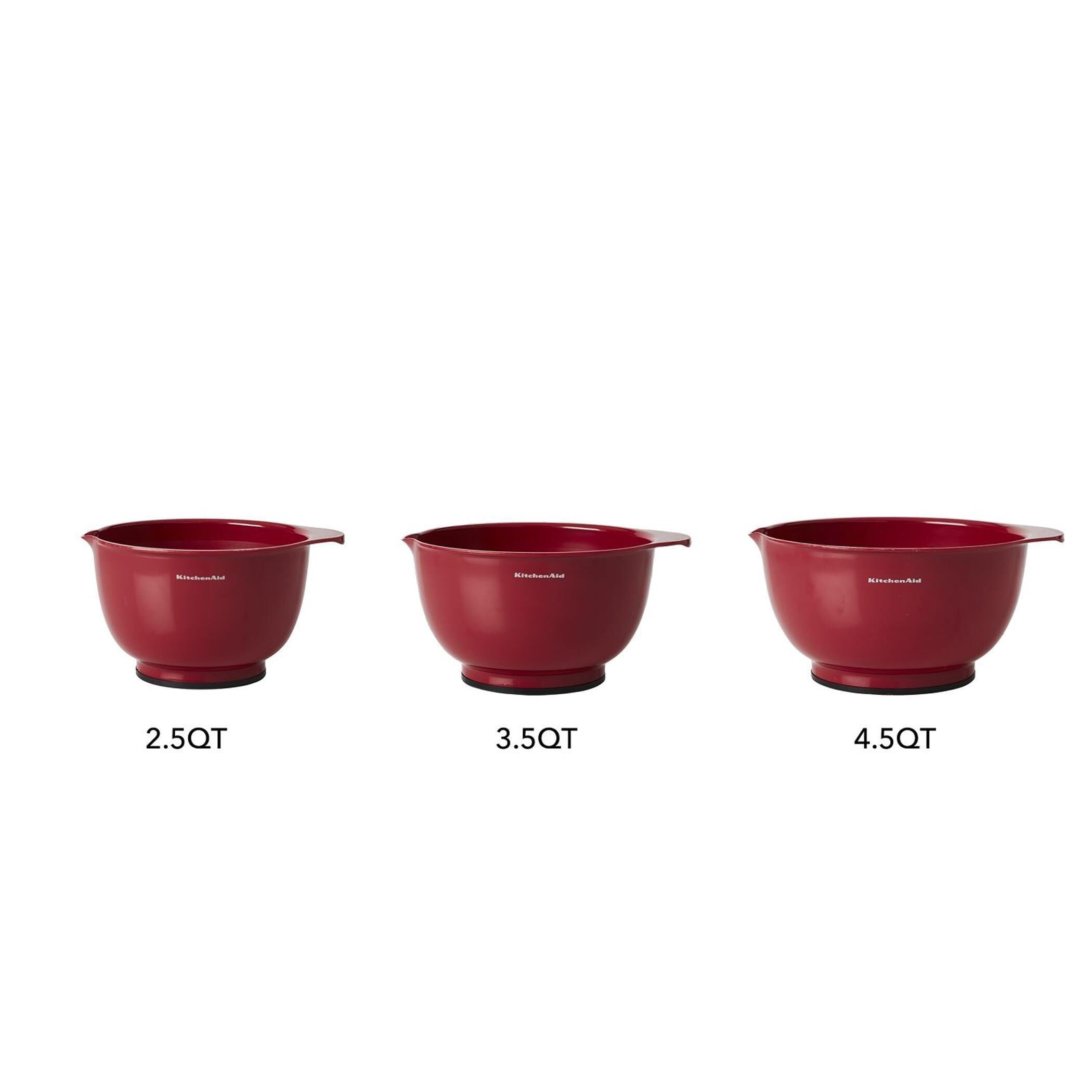 KitchenAid Gadgets Anniv Mixing Bowl Set Of 3 In Red Nebraska   55196919 2 