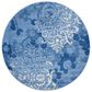 Safavieh Adirondack ADR114F-6R 6" x 6"  Light Blue/Dark Blue Round Rug, , large