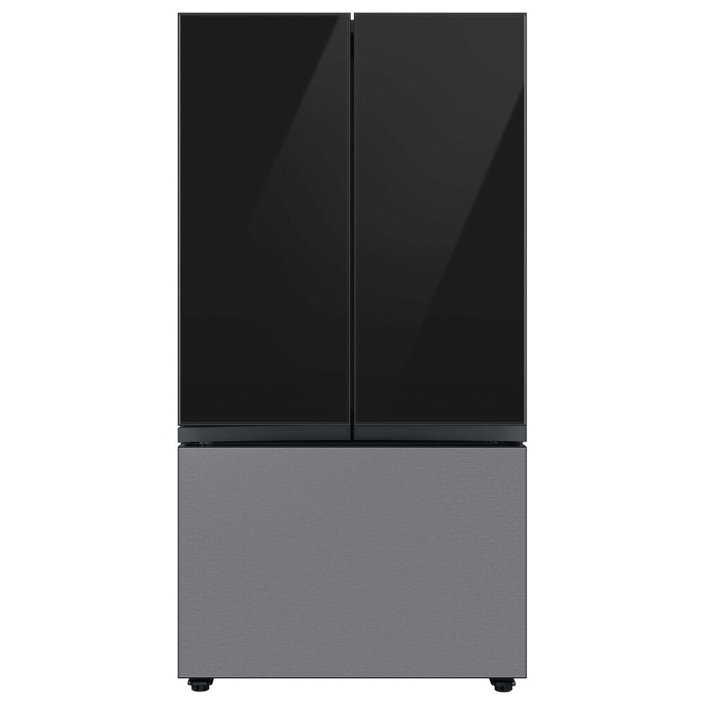 Samsung Bespoke 3-Door French Door Refrigerator Bottom Panel in Stainless Steel, , large
