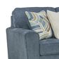 Signature Design by Ashley Cashton Stationary Sofa in Blue, , large