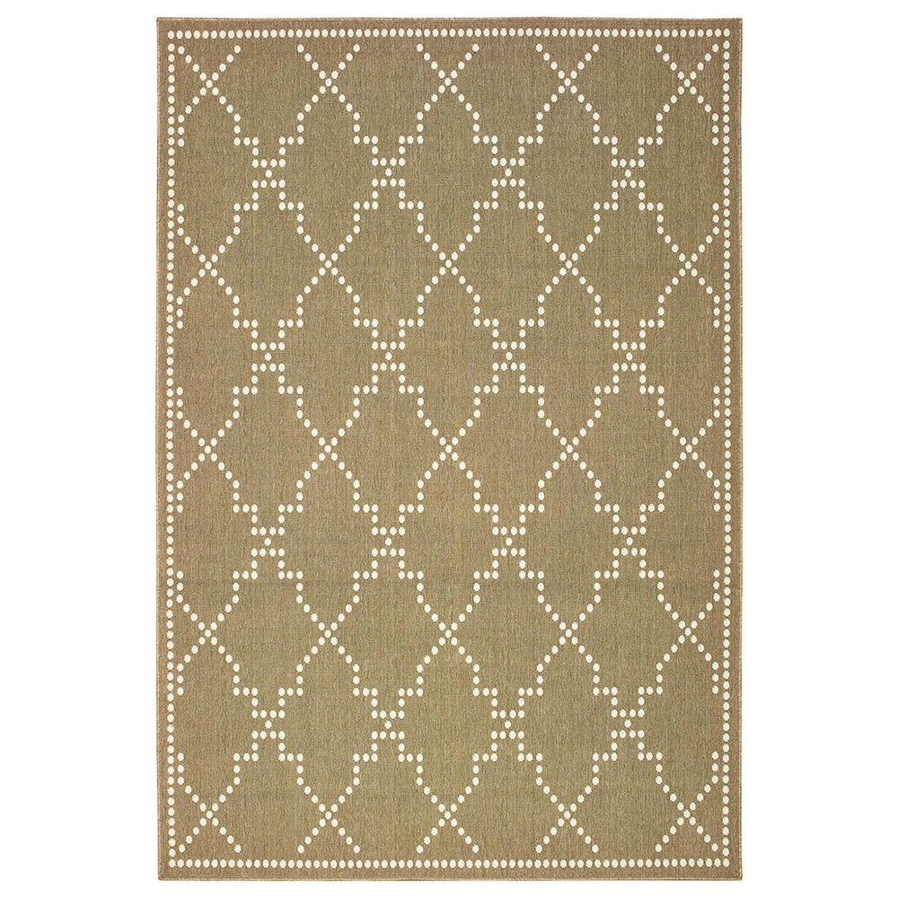 Oriental Weavers Marina 7765Y 5"3" x 7"6" Tan and Ivory Area Rug, , large