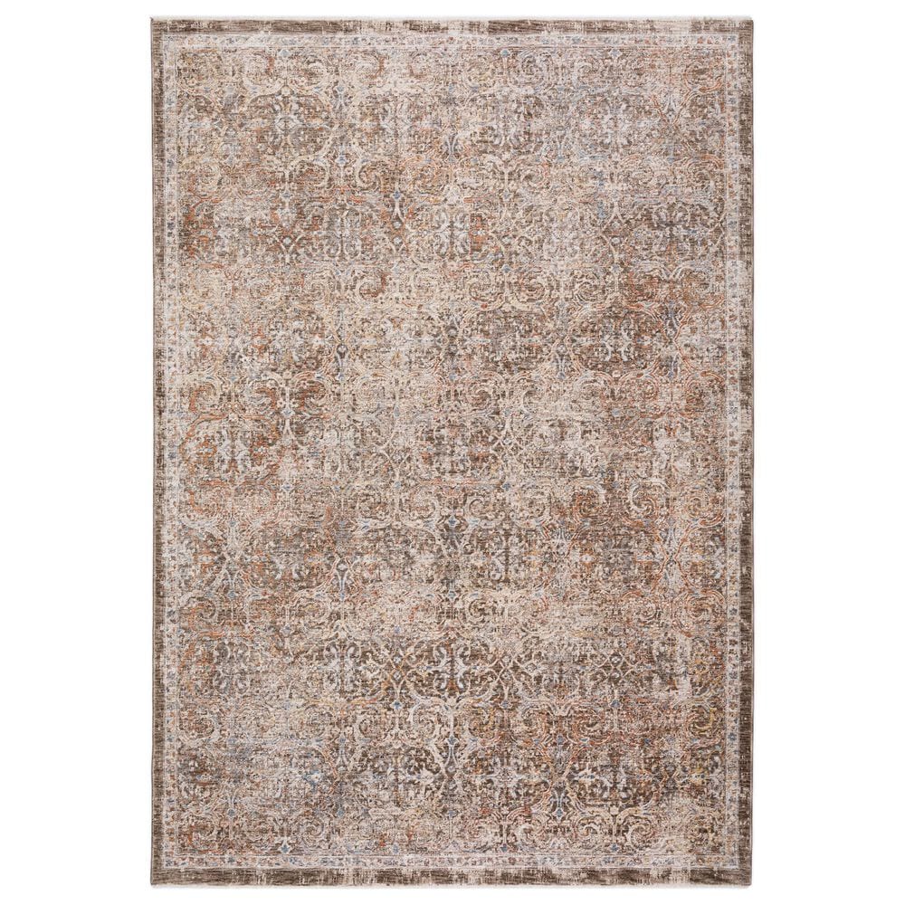 Dalyn Rug Company Vienna VI7 7"10" x 10" Chocolate Area Rug, , large