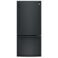 GE Appliances 20.9 Cu. Ft. Bottom Freezer Refrigerator in Black, , large