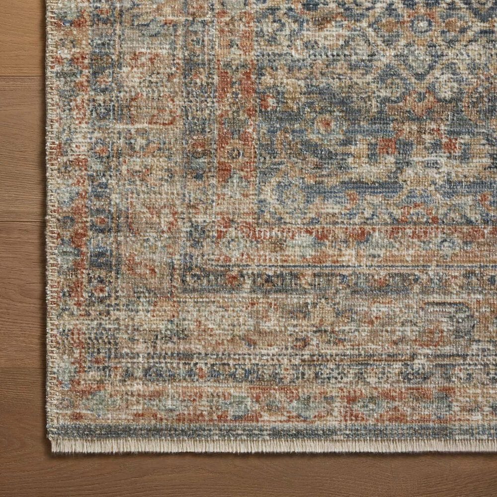 Loloi Heritage 10&#39; x 14&#39; Blue and Rust Area Rug, , large