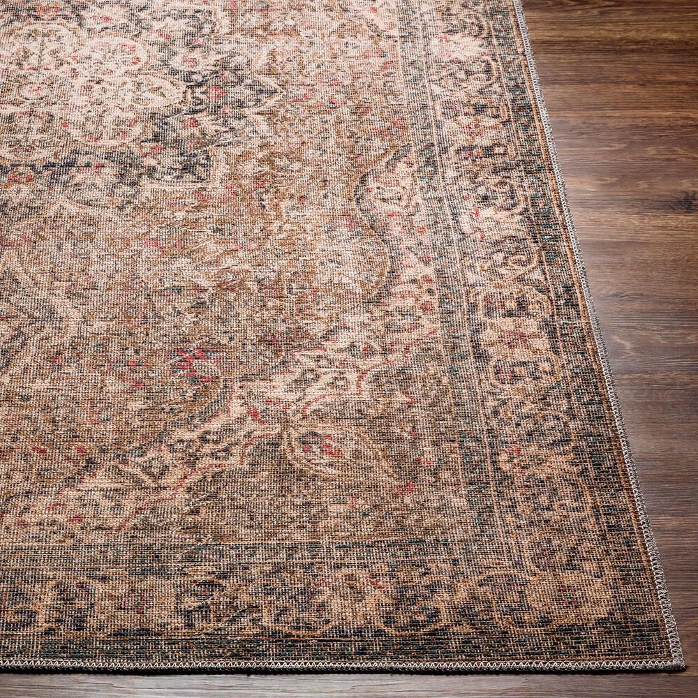 Surya Colin 2&#39;7&quot; x 10&#39; Dusty Sage, Olive, Red, Black and Beige Runner, , large