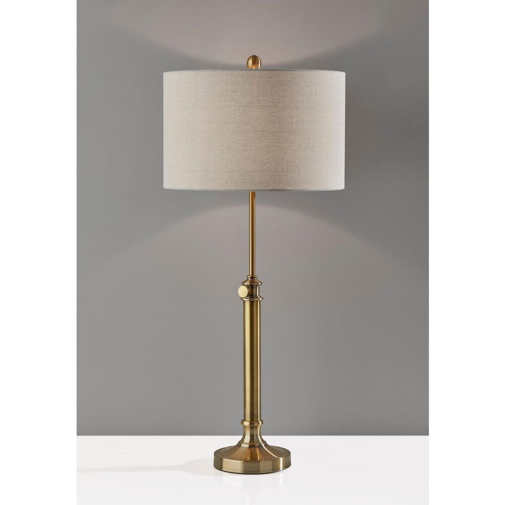 Adesso Barton Table Lamp in Antique Brass, , large