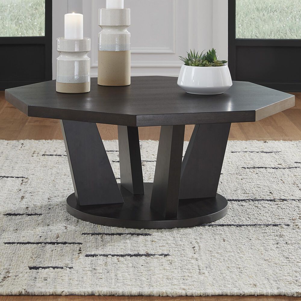 Signature Design by Ashley Chasinfield Coffee Table in Dark Brown, , large