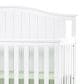 Foundations Worldwide Hampton Arch Top 4-In-1 Convertible Baby Crib in Matte White, , large