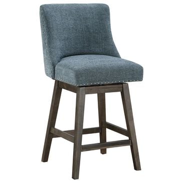 OSP Home Granville 26" Swivel Counter Stool in Navy, , large