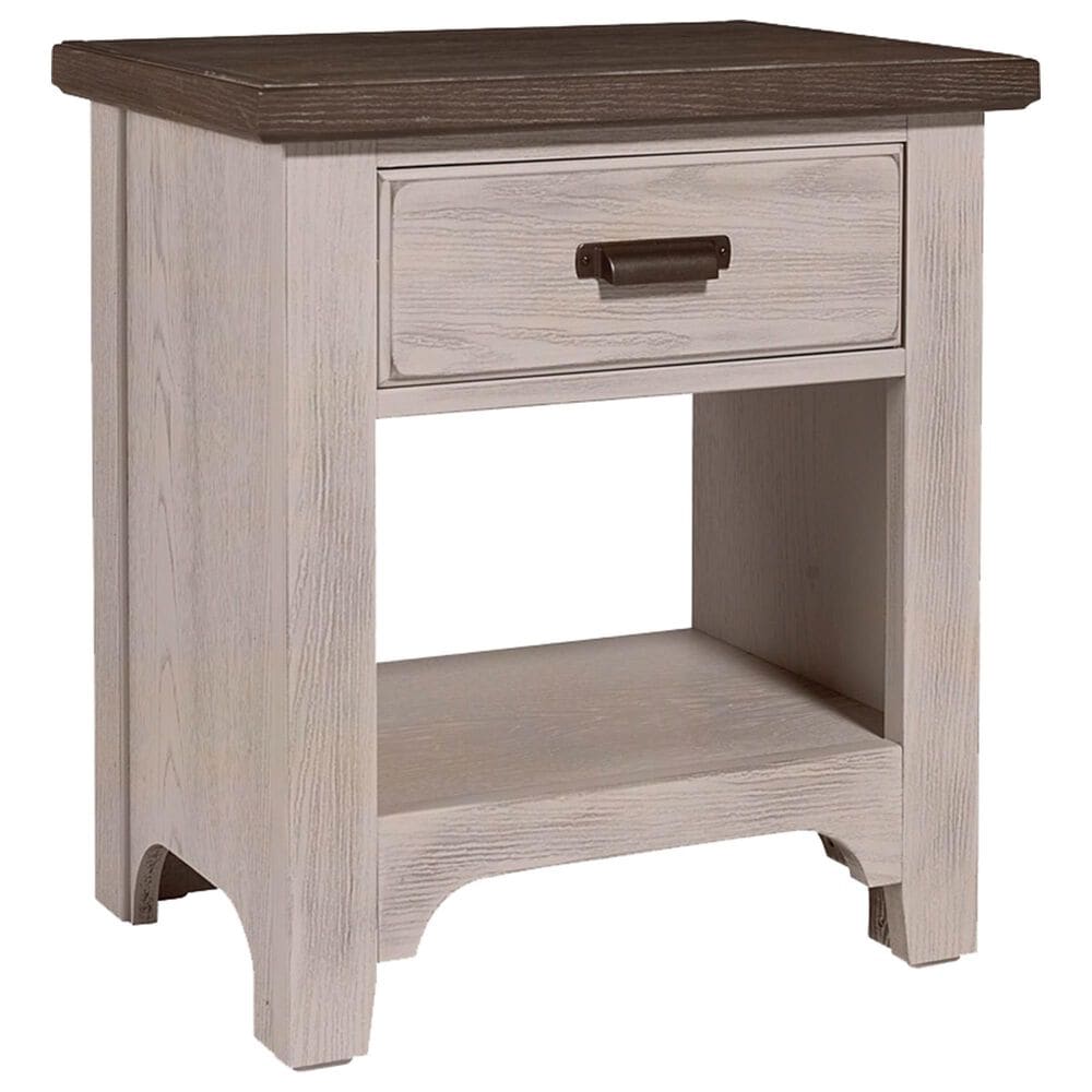 Viceray Collections Bungalow Home 1 Drawer Nightstand in Dover Grey and Folkstone, , large