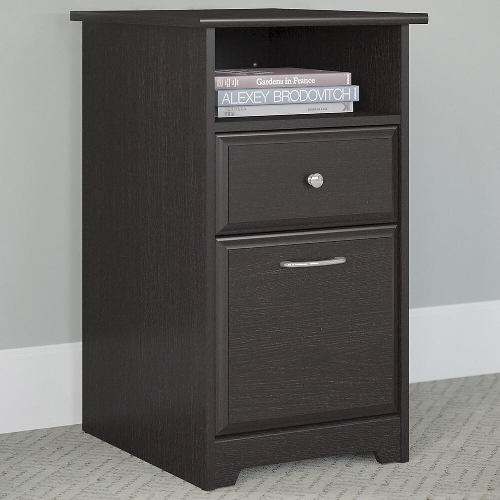 Bush Cabot 2Drawer File in Espresso Oak Nebraska Furniture Mart