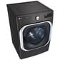LG 9 Cu. Ft. Smart Wi-Fi Enabled Front Load Electric Dryer with TurboSteam in Black Steel, , large