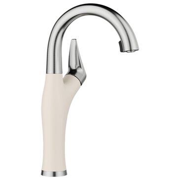 Blanco Artona Bar Faucet in PVD Steel and Soft White, , large