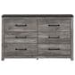 Signature Design by Ashley Bronyan 6-Drawer Dresser and Mirror in Dark Gray, , large