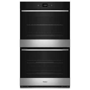 Whirlpool 30" Smart Built-In Electric Convection Double Wall Oven with Air Fry and Fan Convection Cooking in Fingerprint Resistant Stainless Steel, , large