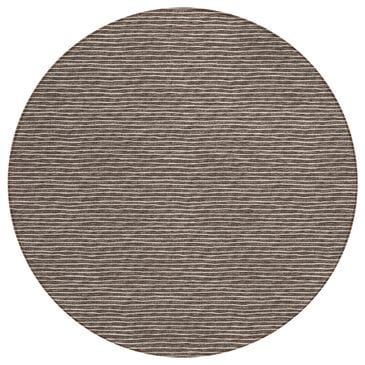 Dalyn Rug Company Laidley 10" Round Chocolate Indoor/Outdoor Area Rug, , large