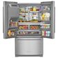 Kitchenaid 2-Piece Kitchen Package with 26.8 Cu. Ft. Refrigerator and 24" Built In Pocket Handle Dishwasher in Stainless Steel, , large