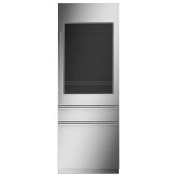 Monogram 30" Integrated Glass Door Refrigerator for Single or Dual Installation, , large