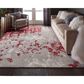 Nourison Twilight TWI21 12" x 15" Grey and Red Area Rug, , large