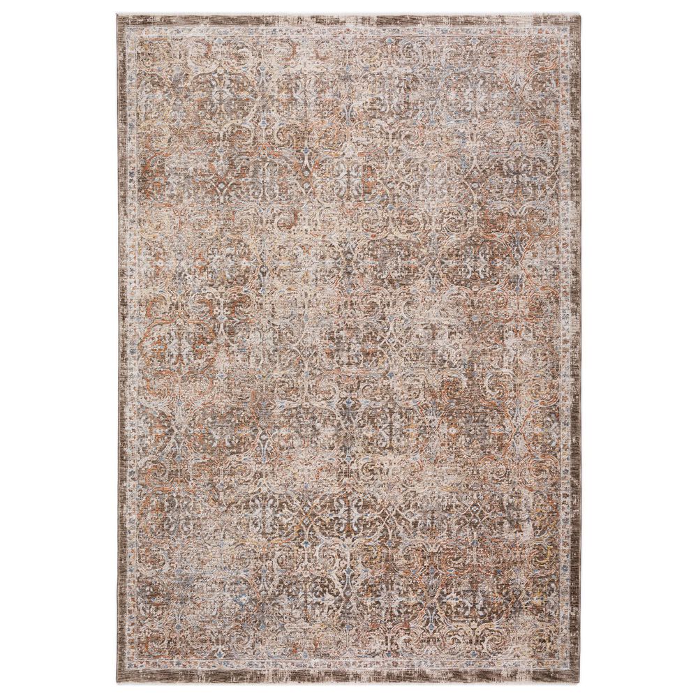 Dalyn Rug Company Vienna VI7 9" x 13"2" Chocolate Area Rug, , large