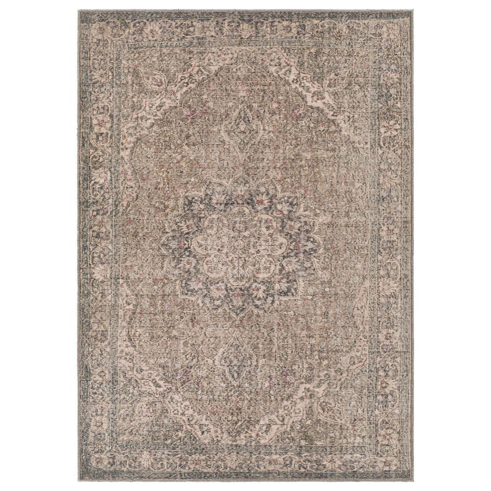 Surya Colin 5"3" x 7"3" Dusty Sage, Olive, Red, Black and Beige Area Rug, , large