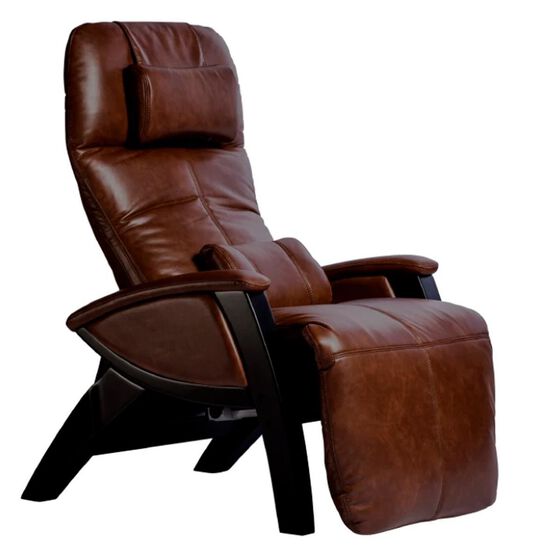 Svago Zero Gravity Massage Chair in Chestnut Faux Leather